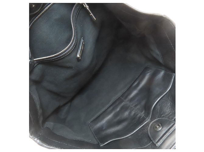 Borsa tote in pelle nera Miu Miu - vista 5