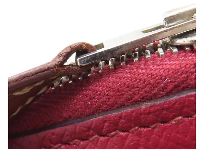 Hermès Azap Lang Wallet Rot - Ansicht 15