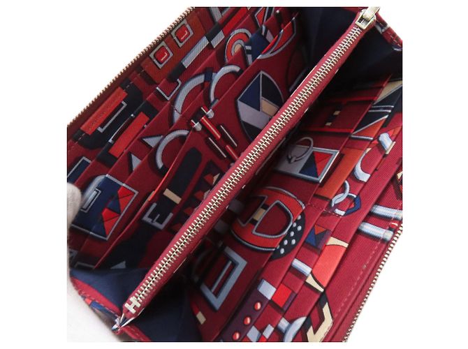 Hermès Azap Lang Wallet Rot - Ansicht 4