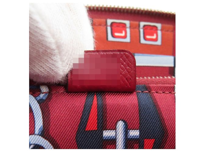 Hermès Azap Lang Wallet Rot - Ansicht 7