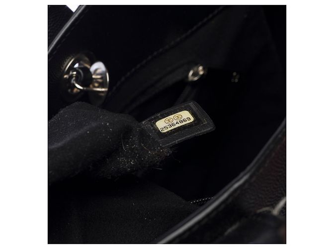 Borsa CHANEL Deauville in Pelle Nera - 103159 Nero - vista 8