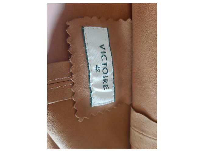 Autre Marque Falda envolvente Victoire de cuero de cabra camel Camello - vista 3