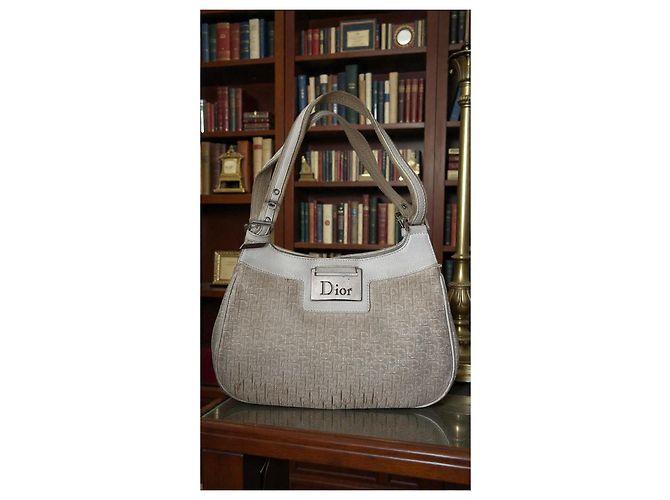 Borsa a mano Christian Dior Diorissimo Beige in tessuto - vista 2
