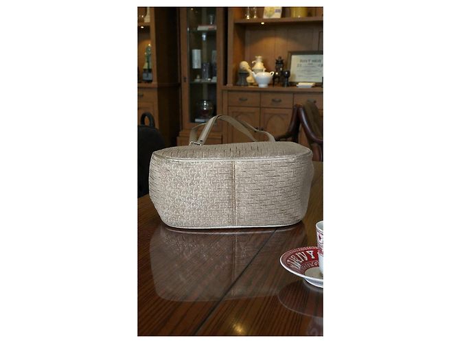 Borsa a mano Christian Dior Diorissimo Beige in tessuto - vista 4