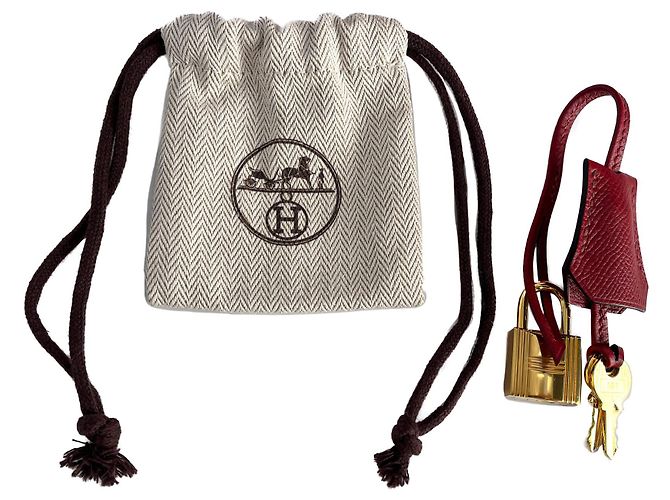Hermès Bolso de mano Sellier en cuero Epsom Kelly 28 Rojo Granate Roja - vista 12