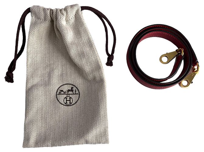 Hermès Bolso de mano Sellier en cuero Epsom Kelly 28 Rojo Granate Roja - vista 13