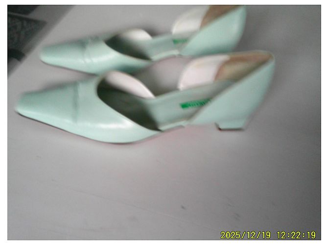 Autre Marque Moda di Fausto Pumps aus Leder Hell Türkis Hellgrün - Ansicht 3