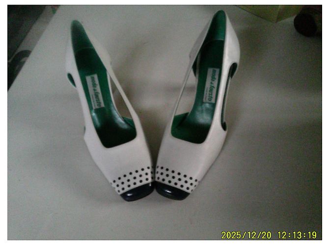 Autre Marque Décolleté Moda Di Fausto in pelle bianca 36 Bianco - vista 4