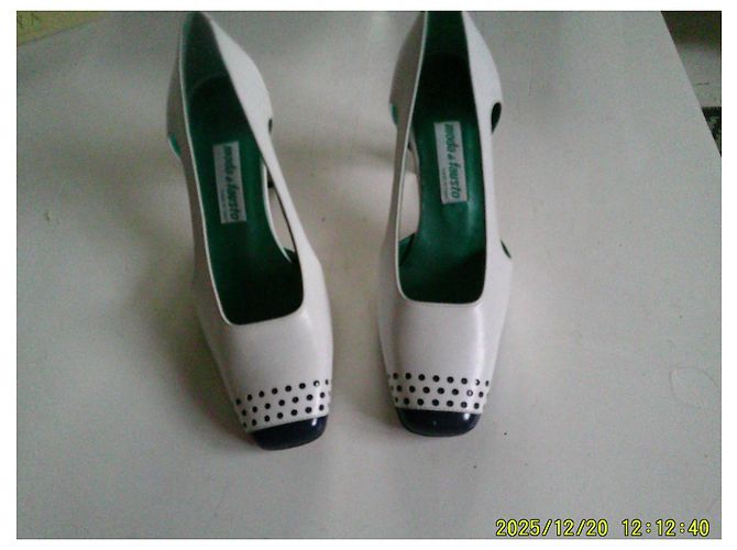 Autre Marque Décolleté Moda Di Fausto in pelle bianca 36 Bianco - vista 6