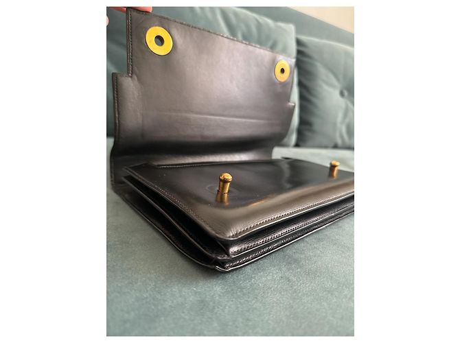 Superbo borsa Piano in pelle box nera di Hermès Nero - vista 11