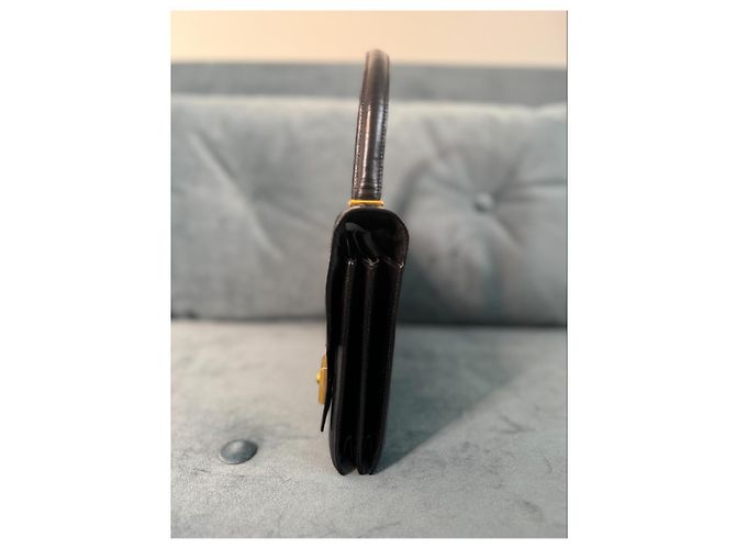 Superbo borsa Piano in pelle box nera di Hermès Nero - vista 13