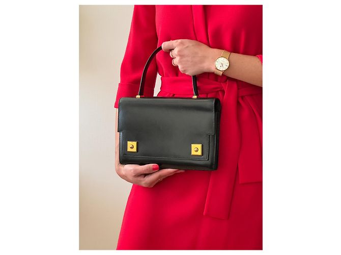 Superbo borsa Piano in pelle box nera di Hermès Nero - vista 4