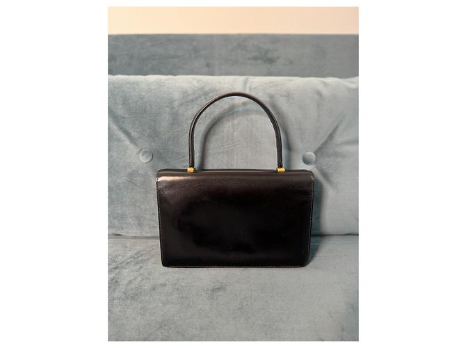 Superbo borsa Piano in pelle box nera di Hermès Nero - vista 5