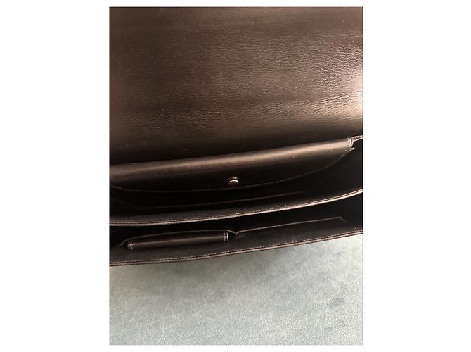 Superbo borsa Piano in pelle box nera di Hermès Nero - vista 7
