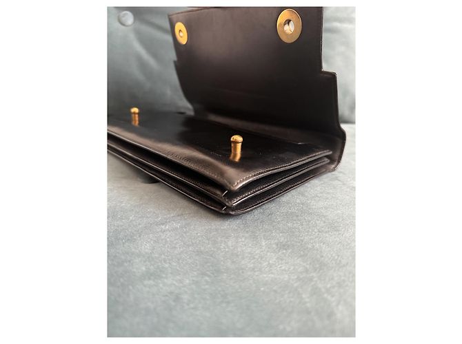 Superbo borsa Piano in pelle box nera di Hermès Nero - vista 9