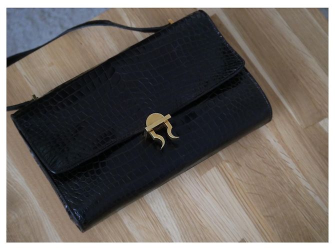 Modello raro Gancio Hermès in coccodrillo marrone Marrone scuro - vista 10