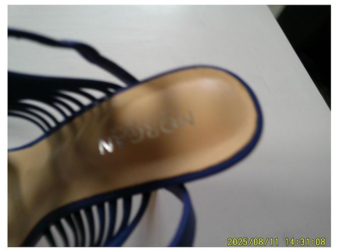 Autre Marque Décolleté MORGAN blu in similpelle 11 cm - vista 7