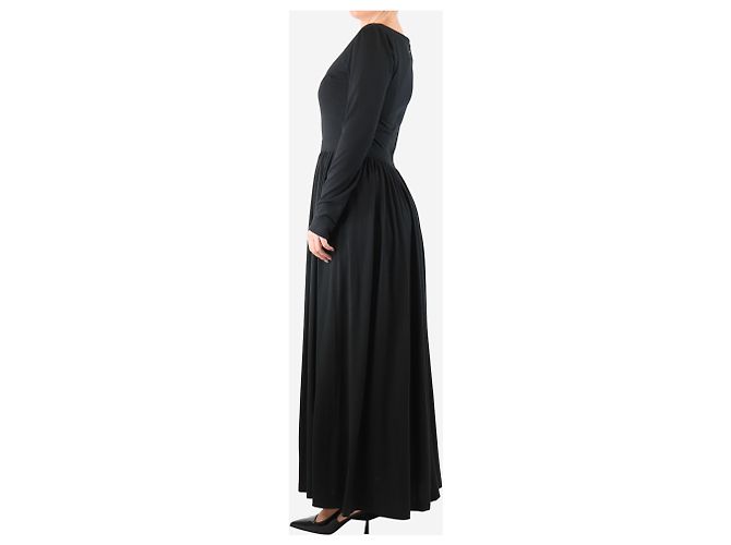 G. Kero Schwarzes Jersey-Kleid mit Rundhalsausschnitt - Größe UK 10 - Ansicht 3