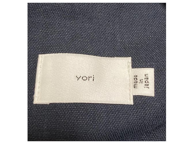 Autre Marque Falda larga de mezcla de lino con botones frontales yori Azul Azul marino - vista 4