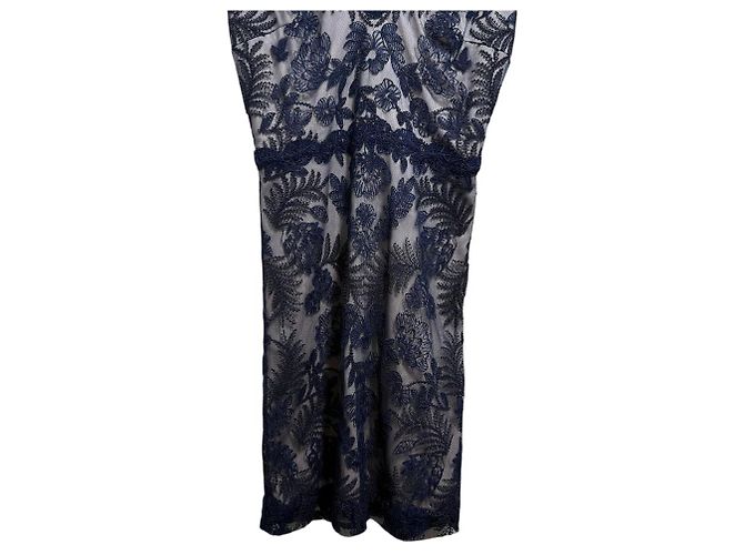 Autre Marque Stretch-Spitzenkleid TADASHI SHOJI Blau - Ansicht 4