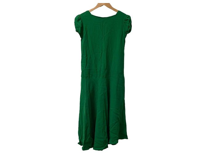 Autre Marque Vestido de rayón elástico limitado Roberto Musso DES PRES Verde - vista 3
