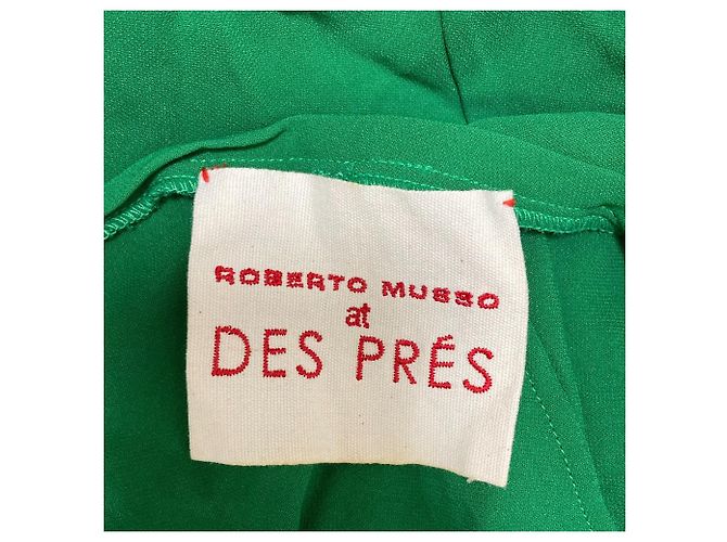 Autre Marque Vestido de rayón elástico limitado Roberto Musso DES PRES Verde - vista 6
