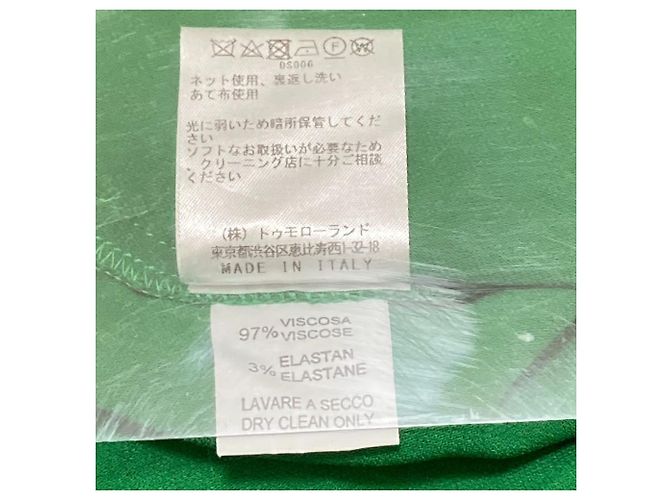 Autre Marque Vestido de rayón elástico limitado Roberto Musso DES PRES Verde - vista 8