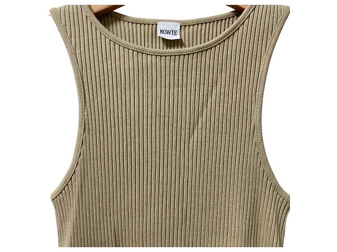 Autre Marque Débardeur Rib TEREKO BOWTE Beige - vue 3