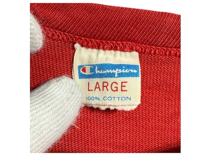 Autre Marque Camiseta de algodón estampada Champion Roja - vista 8