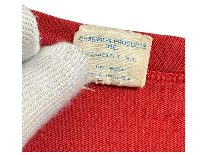 Autre Marque Camiseta de algodón estampada Champion Roja - vista 9