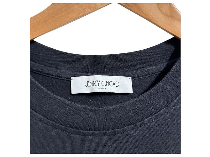 Camiseta de algodón oversize JIMMY CHOO Negro - vista 3