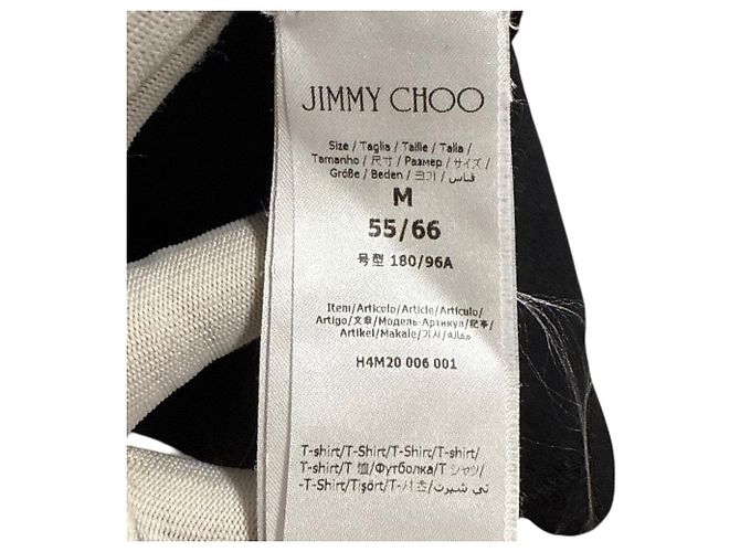 Camiseta de algodón oversize JIMMY CHOO Negro - vista 4