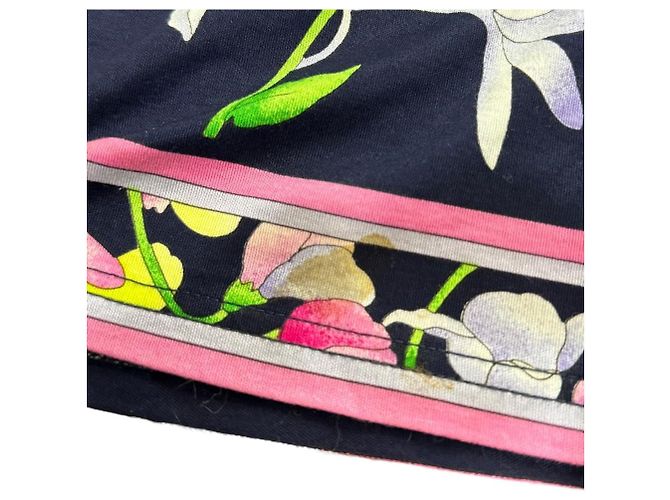 Autre Marque LEONARD FASHION Pullover mit Blumenmuster Blau Marineblau - Ansicht 4