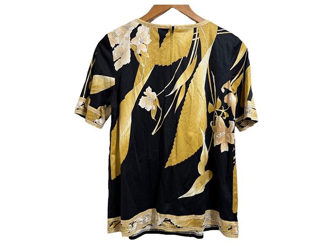 Autre Marque Blusa pullover con stampa floreale e strass LEONARD FASHION Nero Beige - vista 2
