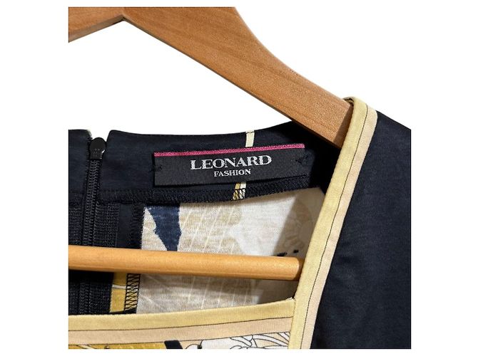 Autre Marque Blusa pullover con stampa floreale e strass LEONARD FASHION Nero Beige - vista 3