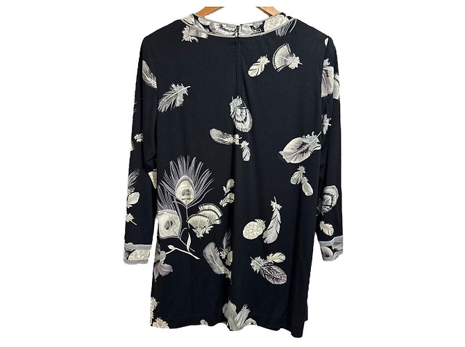 Autre Marque LEONARD FASHION CanCan Stretch Pullover Bluse Schwarz - Ansicht 2