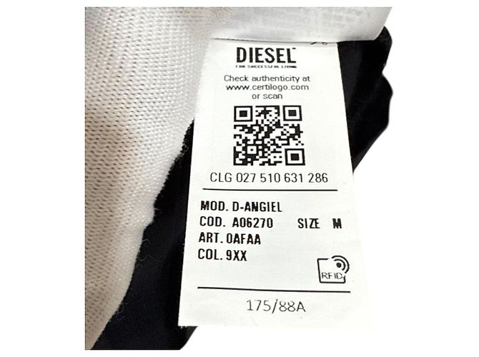 Autre Marque Diesel D-ANGIEL Kleid Schwarz - Ansicht 11