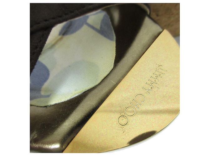 Sandali con zeppa in suede PANTHER di Jimmy Choo Marrone - vista 11