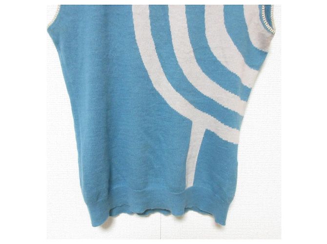 Autre Marque Mina Perhonen Soar Top de Punto de Algodón y Angora Azul - vista 5