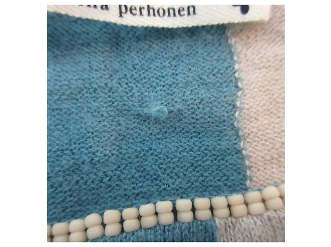 Autre Marque Mina Perhonen Soar Top de Punto de Algodón y Angora Azul - vista 9