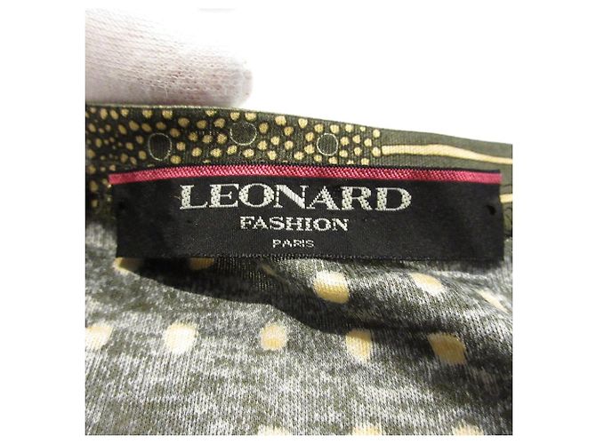 Autre Marque LEONARD Top sin mangas con estampado integral Verde Caqui - vista 3