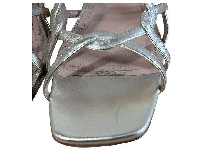 Sandali con Tacco Basso Christian Dior D'oro - vista 12