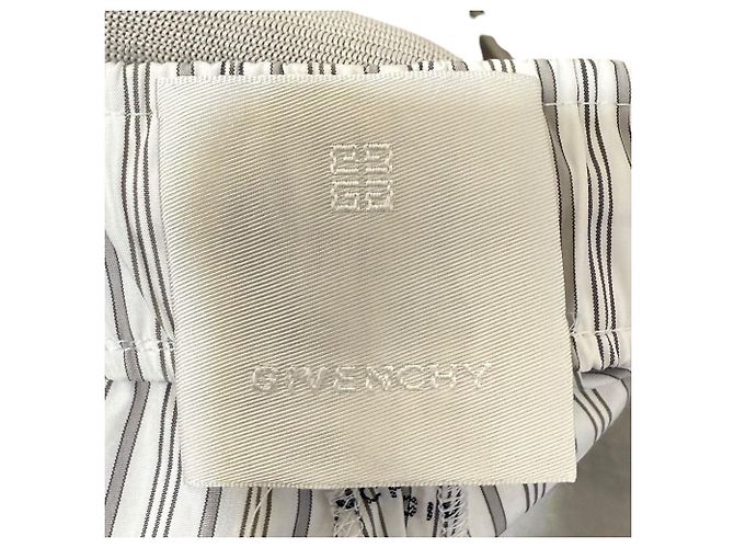 Bermuda com estampa de listras Givenchy Branco - vista 4