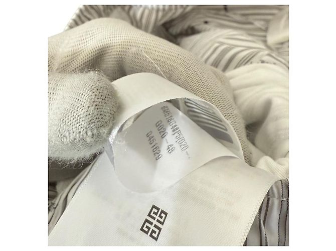 Bermuda com estampa de listras Givenchy Branco - vista 7