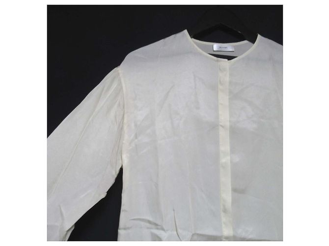 Autre Marque Blusa de manga larga sin cuello RUOHAN Beige Crudo - vista 3
