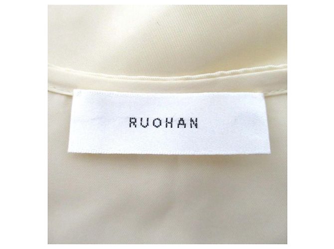 Autre Marque Blusa de manga larga sin cuello RUOHAN Beige Crudo - vista 7
