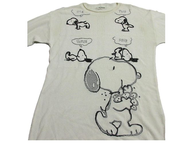 Autre Marque ICEBERG × PEANUTS Strick-Tunika Schwarz Weiß - Ansicht 6