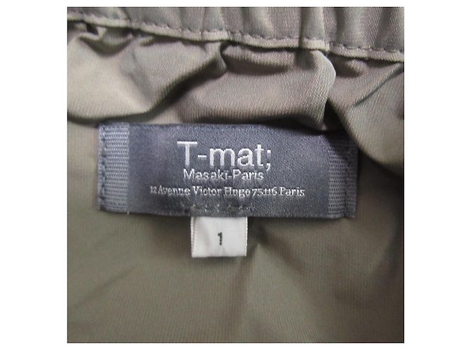Autre Marque Falda larga T-mat Masaki-Paris Verde Caqui - vista 7