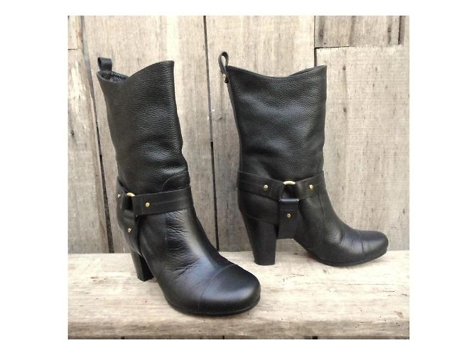 Botines Chloé de cuero negro - vista 2