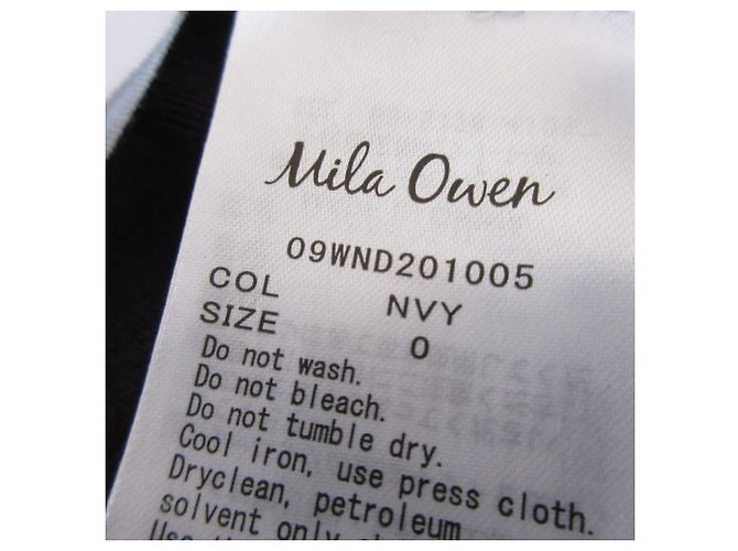 Autre Marque Cardigan lungo in maglia Mila Owen Blu Blu navy - vista 11